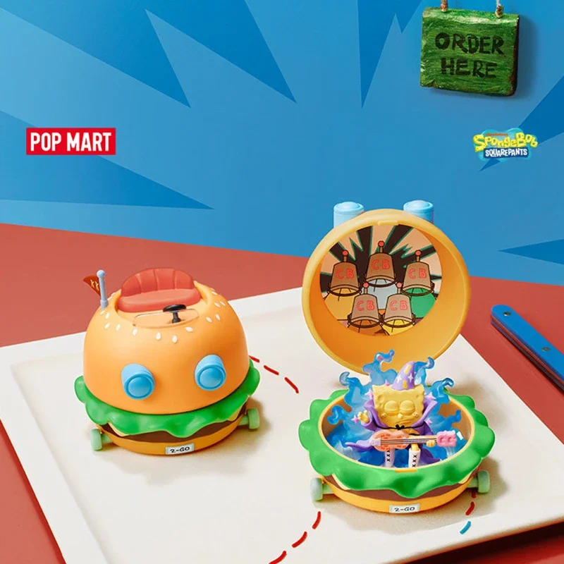 POP MART SpongeBob Krabby Patty Bestsellers Series Mystery Box Genuine Blind Box Guess Toys Bag Ornament Figurines Home Decor view 4