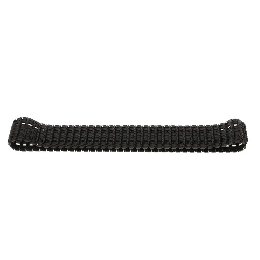 Black Assembled Rubber Track for Plastic Tank Chassis Removable Caterpillar Chains Pedrail Wheel DIY Robotics Parts