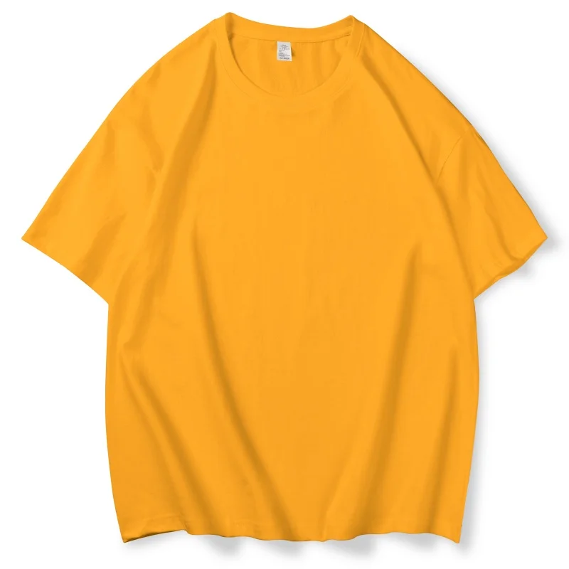 Modisches 220g Damen-T-Shirt aus Baumwolle, Sommer, locker geschnitten, Oversize, Kurzarm, bequemes Damen-T-Shirt, Basic-Oberteil, Schwarz, Weiß – Detail 21