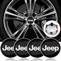 4Pcs 56/60mm Car Wheel Center Hub Cap Car Accessorie for JEEP Wrangler Grand Cherokee Compass Renegade JK TJ Patriot Trail Hawk