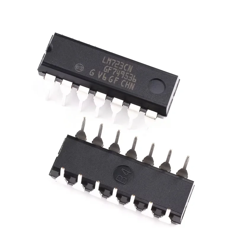 5 Stück neue originale LM723CN LM723 Hochpräzisions-Spannungsregler-Chips, direkt in DIP-14 eingesetzt. – Detail 2
