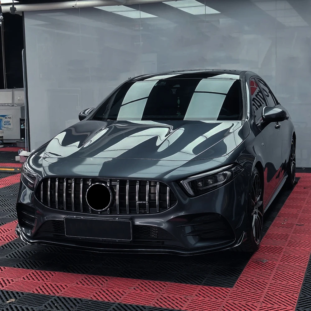 

PET Moonlight Grey Metallice Car Vinyl Wrap Film PVC Car Sticker Air Free Waterproof Motorcycle Auto Body Decoration Accessories