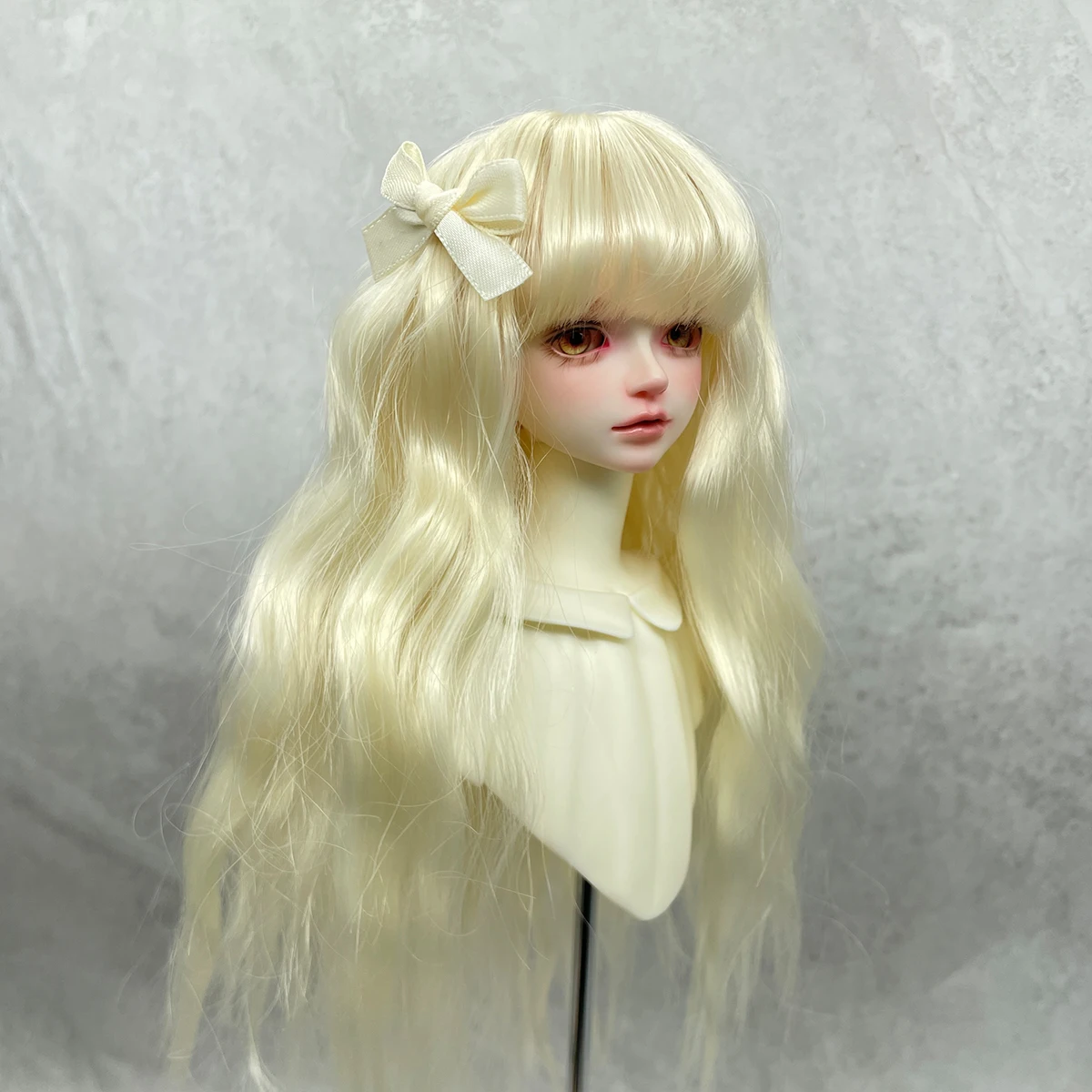 1/6 BJD Doll Wig Long Water Wave Long Curly Synthetic Wig For Girls DIY Makeup Accessories BJD Doll Hair Bundle Elegant Fashion image 4