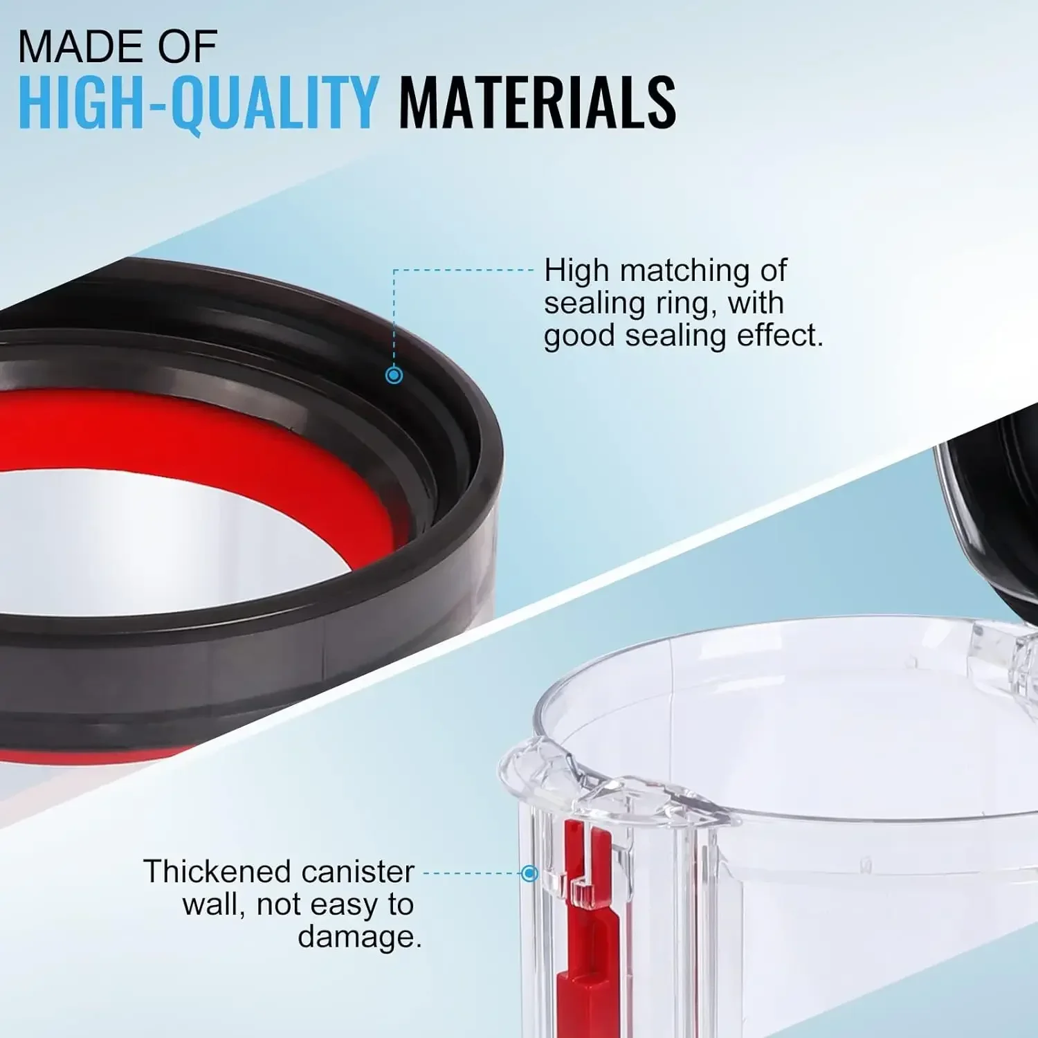 صندوق غبار أكبر لدايسون V10 SV12 V11 V15 SV14 SV15 SV22 مكنسة كهربائية علبة استبدال الملحقات أجزاء