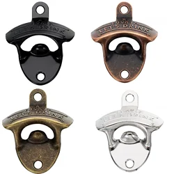 Wall Mount Beer Opener Open Here Lets Drink Bottle Opener Zinc Alloy Bar Tools