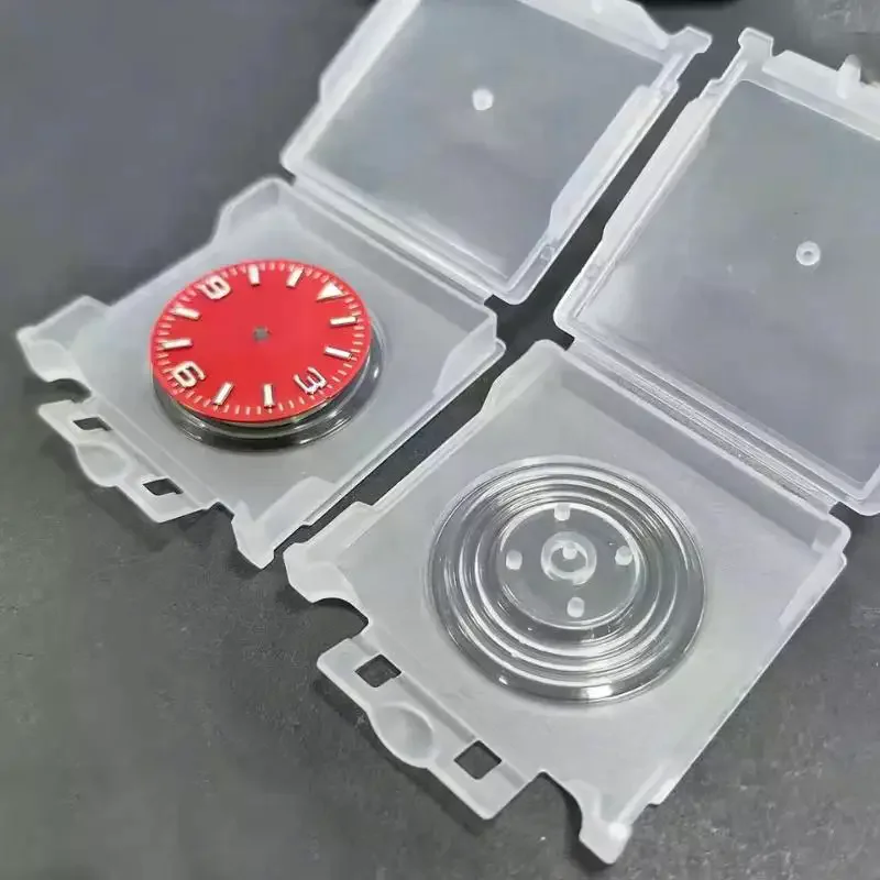 1/3/5pcs Transparent Watch Dial Storage Box Dust Proof Secure Snap Closure For Watch Repair DIY Hobbyists