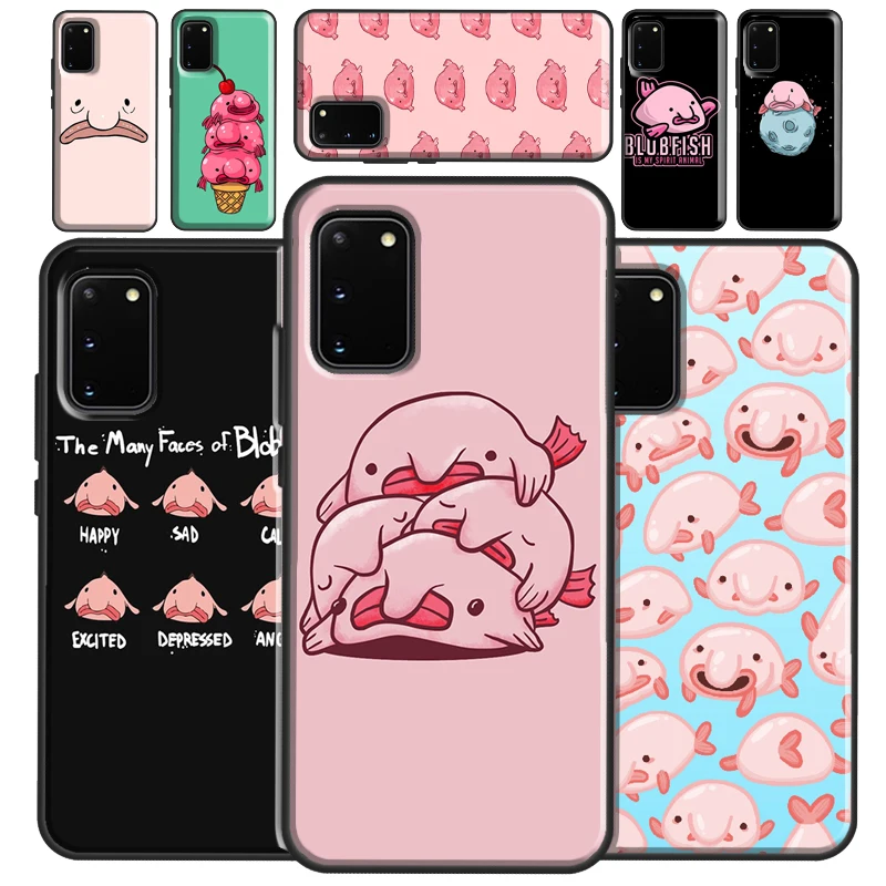 Blobfish Case For Samsung Galaxy S22 S21 S23 Ultra Note 20 S8 S9 S10 Note 10 Plus S20 FE Back Cover