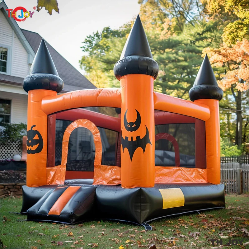 Achtertuin Halloween Uitsmijter Pompoen Opblaasbaar Bounce House