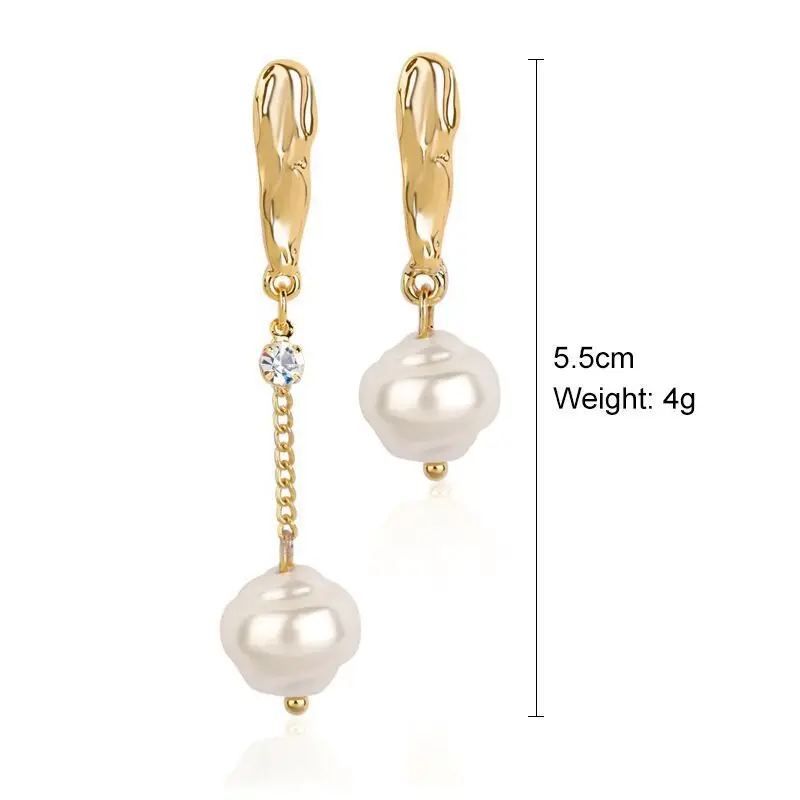 Natural Freshwater Pearl Earrings Temperament Retro High-Grade Sense Of Pearl Earrings For Women