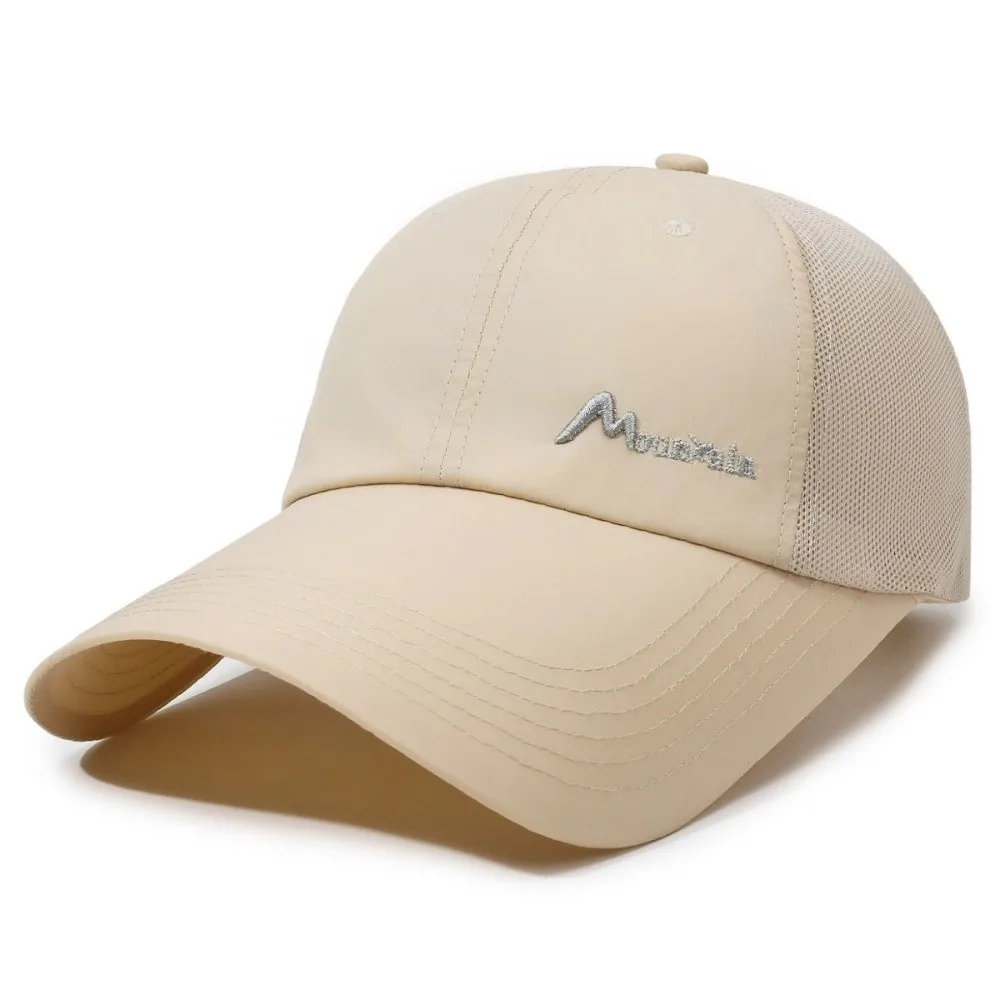 Fashion Quick Dry Mesh Baseball Cap Breathable Anti-UV Running Hat Hip-hop Lightweight Sports Caps Summer Outdoor
