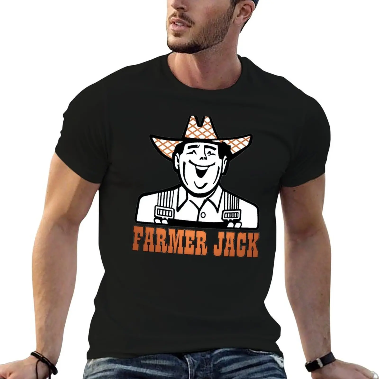 

farmer jack T-Shirt man t shirt graphic t shirt for man 100 percent cotton T-Shirt
