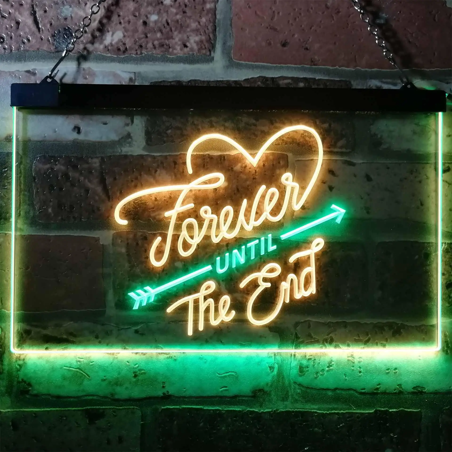Forever Until The End Room Decoration Dual Color Led Neon Sign st6-i3123
