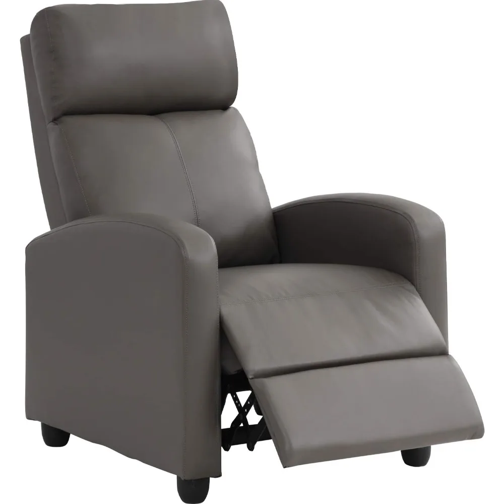 

Recliner Chair for Living Room Modern Wingback Sofa Home Theater Seating Push Back Reclining Chair with Lumbar Support (Without