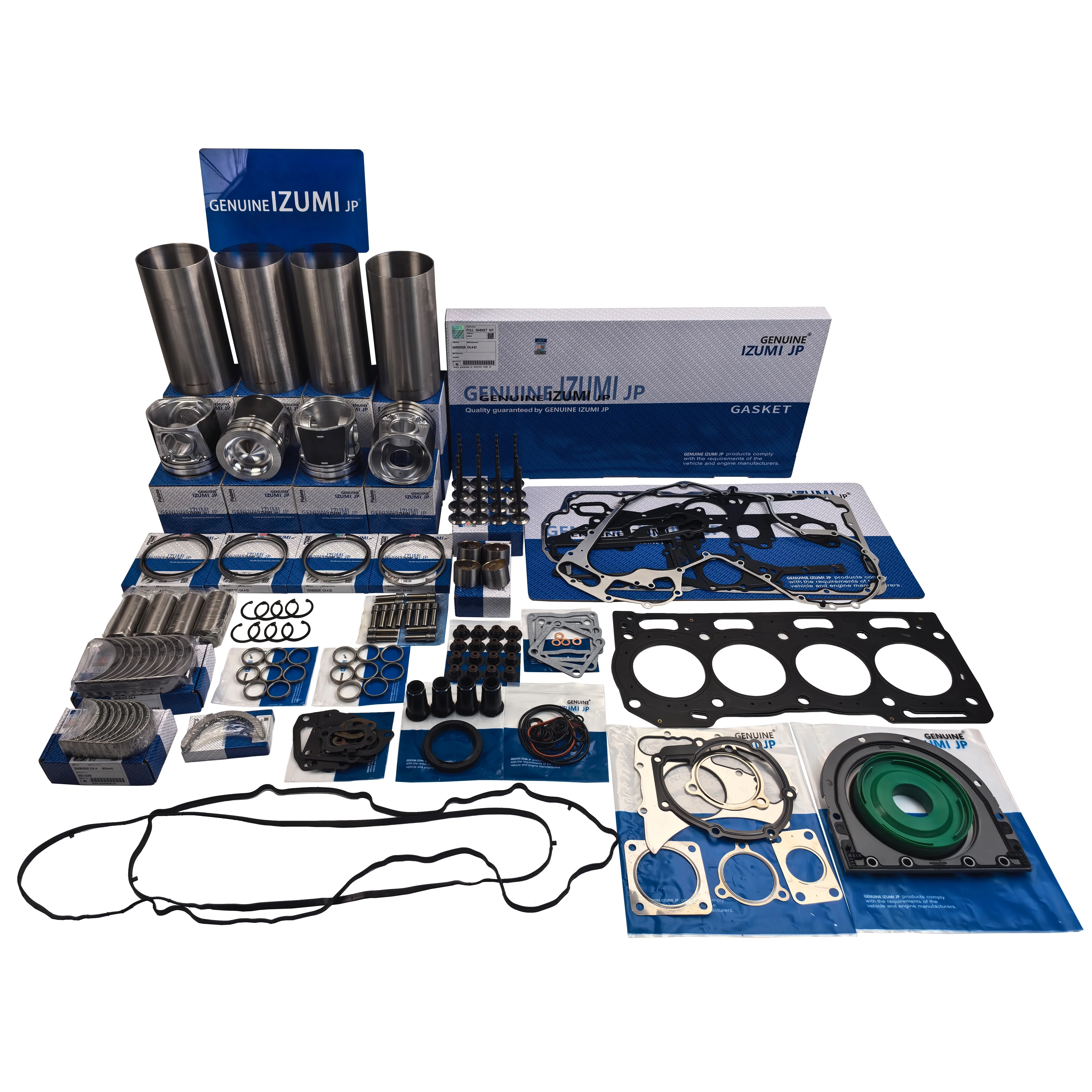 Juego de piezas de reparación de revisión de motor Perkins 1104D-E44TA, Kit de revestimiento de cilindro C4.4, juego de pistón 3135X041, Kit de juntas 3135M145 T403047