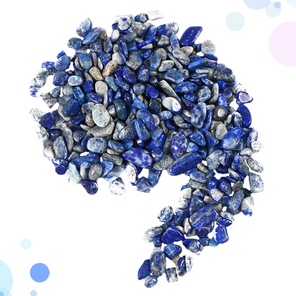 

200G Natural Polished Decorative Gravel For Aquarium Fish Tank Water Garden Pond Ornament Stones Blue Decor Stones Gravel For