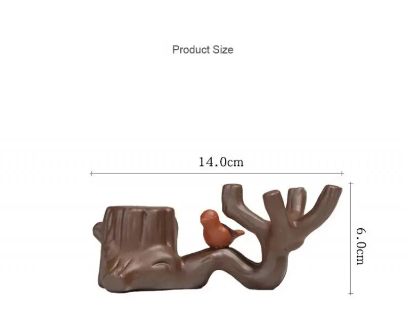 Purple Clay Tea Pets Ornaments Stump Teapot Lid Support Kung Fu Tea Accessories