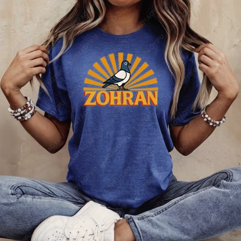 Zohran لمدينة نيويورك قميص دعم Zohran Mamdani تيز مدينة نيويورك مايور Zohran بلايز الديمقراطية التقدمية القطن الرجال امرأة تي شيرت