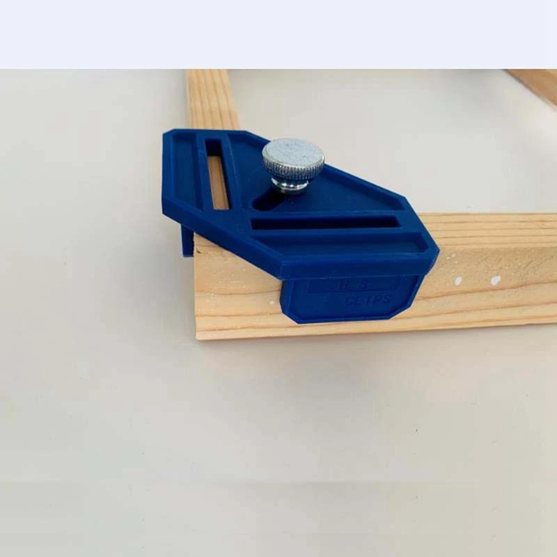 Jeu de Pinces d'Angle 90 en Bois, Support de Cadre de Travail et de Calcul, Outils de Fixation en T, 4 Pièces