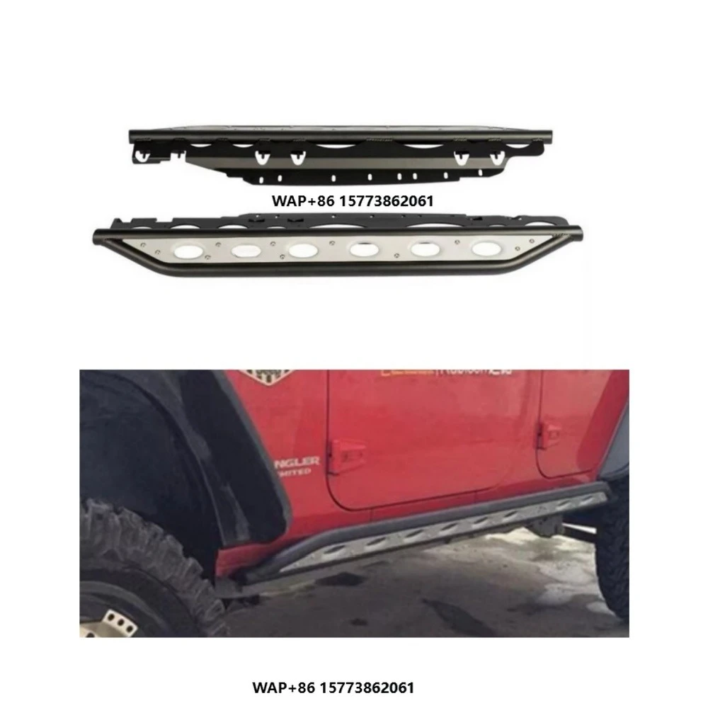 

Black 4 Door Aluminum Alloy Spider Side Steps Running Board for JP for wrangler JK 2007-2017 J070