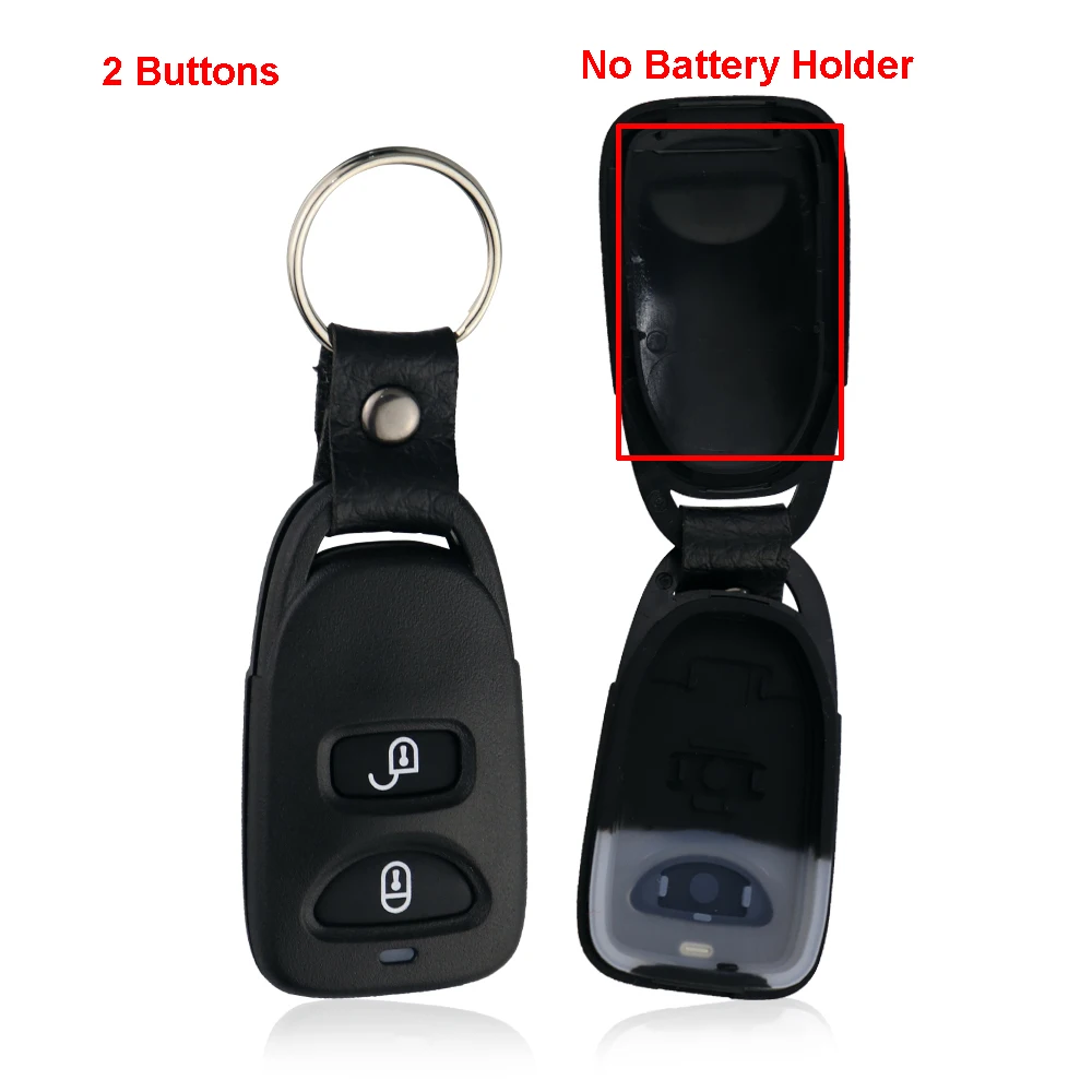 YIQIXIN Replacement Car Key Case Shell For Hyundai Kia Carens Tucson Santa Fe Auto Remote Fob Cover Keychain No Battery Holder