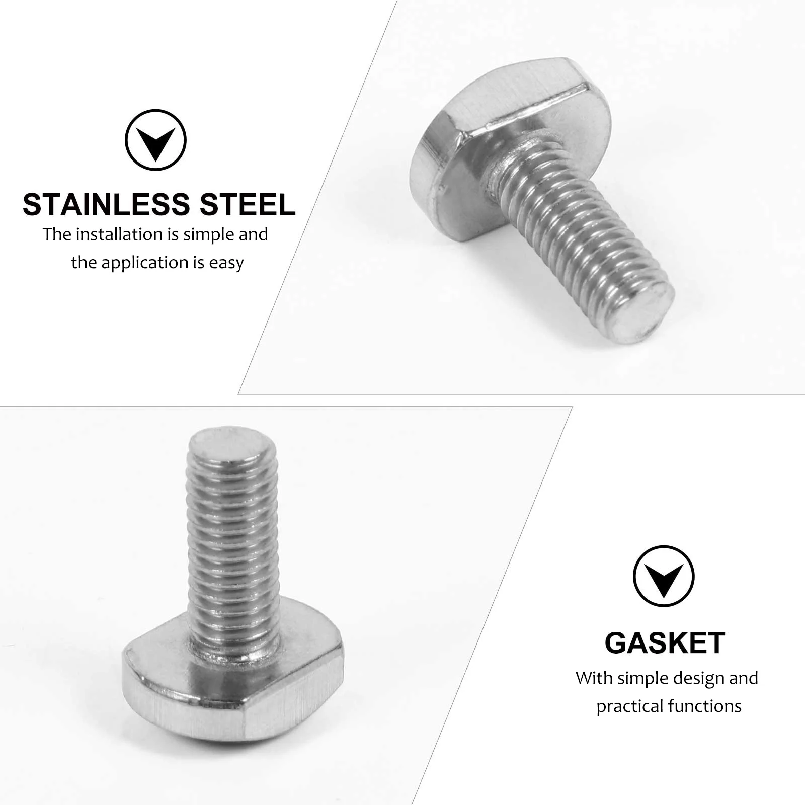 

24 Pcs Bolt M5 12 Industrial T Bolt Machine Fasteners Connectors Bolts Anti Machine Fasteners corrosion Hardware