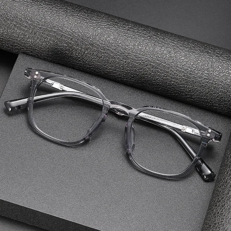 Vintage Round High-Quality Acetate Prescription Eyeglasses Frame Luxury Brand Optical Myopia Glasses for Men Women Korean Style