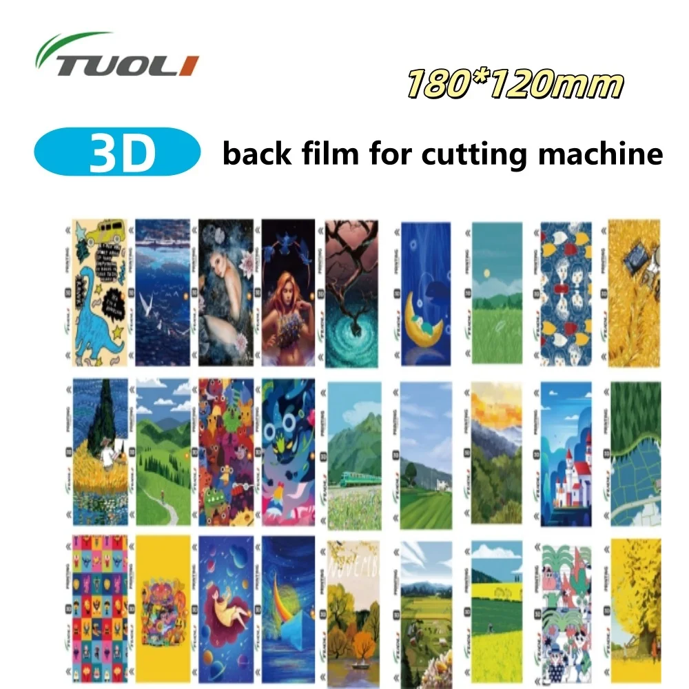 

TUOLI Illustration Series Back Sticker Sheet Film 3D Relief Skin For Mobile Phones TL-168 TL-568 TL-518 Screen Cutting Machine