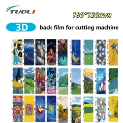 TUOLI Illustration Series Back Sticker Sheet Film 3D Relief Skin For Mobile Phones TL-168 TL-568 TL-518 Screen Cutting Machine