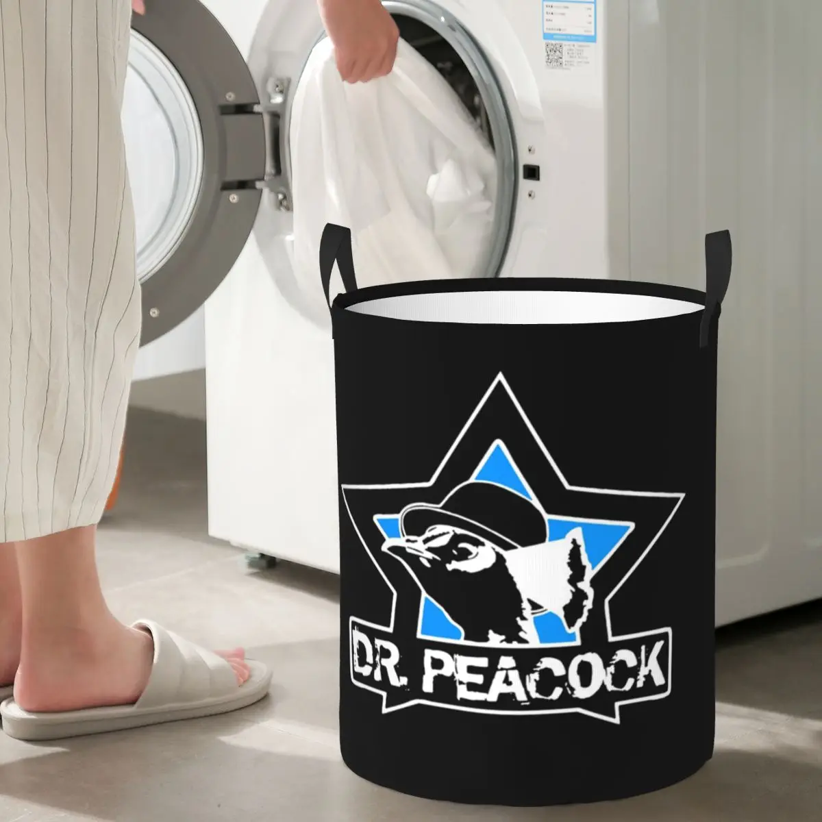 

Складная корзина для белья Dr. Peacock, домашний органайзер, корзина для стирки ребенка, домашний органайзер