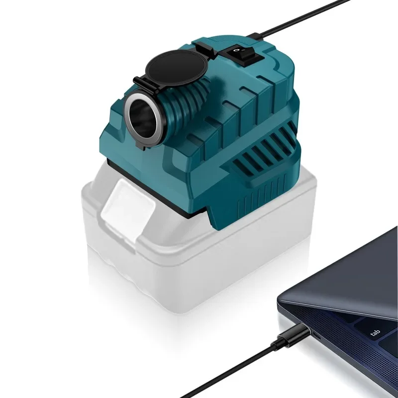 

Battery Power Adapter suitable For Makita/Milwaukee 18V Lithium Car Cigarette Lighter 12/20A/USB/Type-C Converter