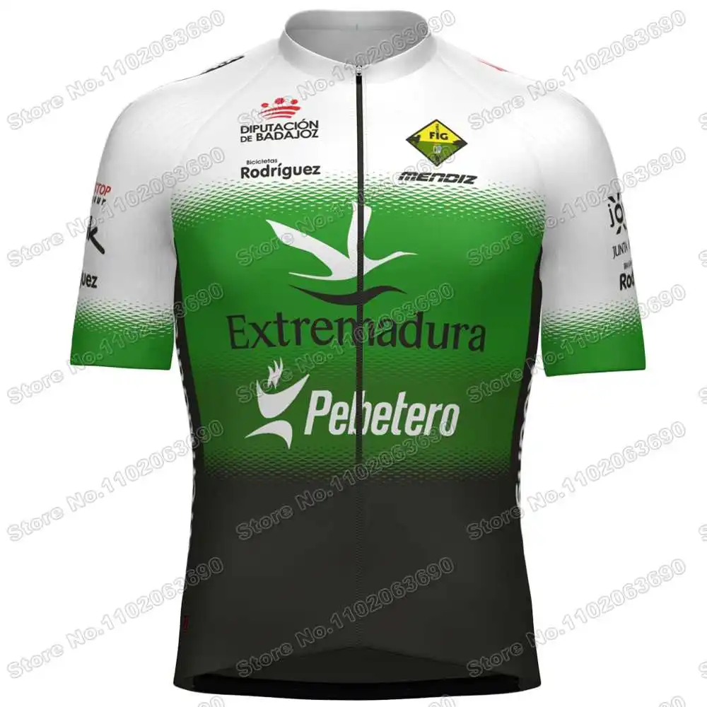 2024 Extremadura Pebetero Cycling Jersey Set Summer Cycling Clothes Men Short Sleeve Kit Road Bike Shirt Suit Bicycle Bib Shorts