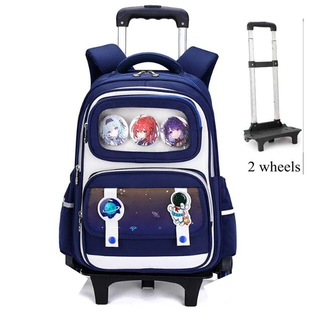 

Trolley backpack bag for primary school Bag wheel School Rolling backpack For boys School wheeled backpack With wheels For Girls