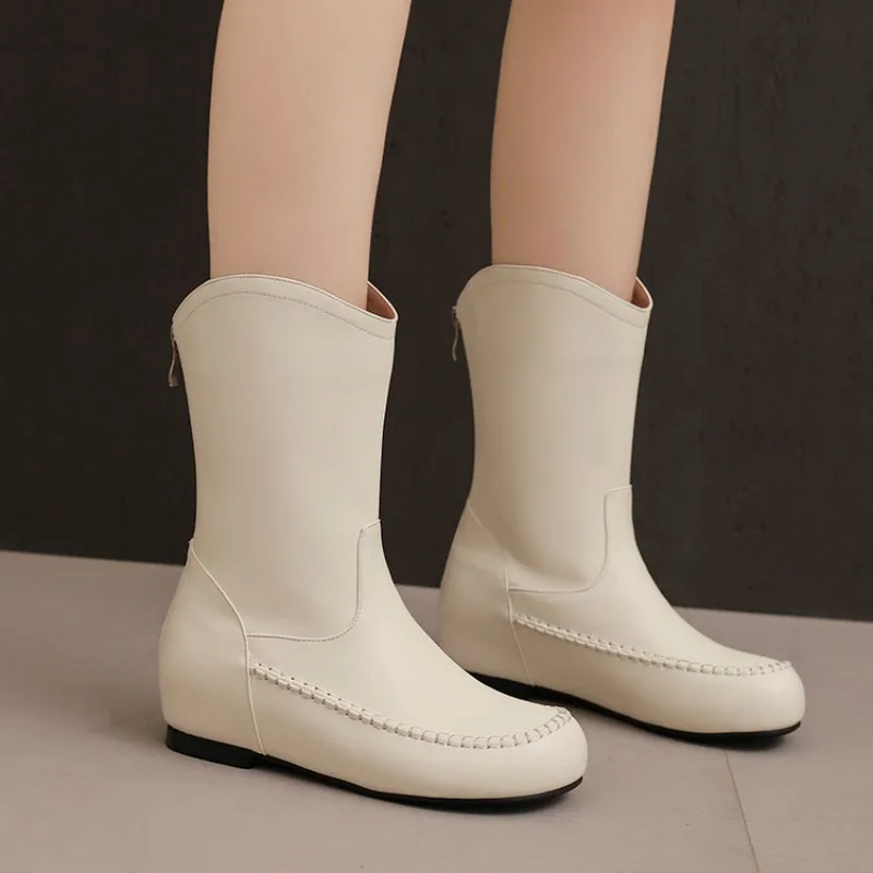 Picture 3: 2026 Autumn and Winter New Fashionable High Heels, Simple Round Toe High Heels, Height Increasing Design