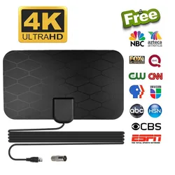 Antena de Hdtv de alta ganancia, 4K25DB, potenciador de alta definición para interiores, DVB-T2 satélite, envío gratis