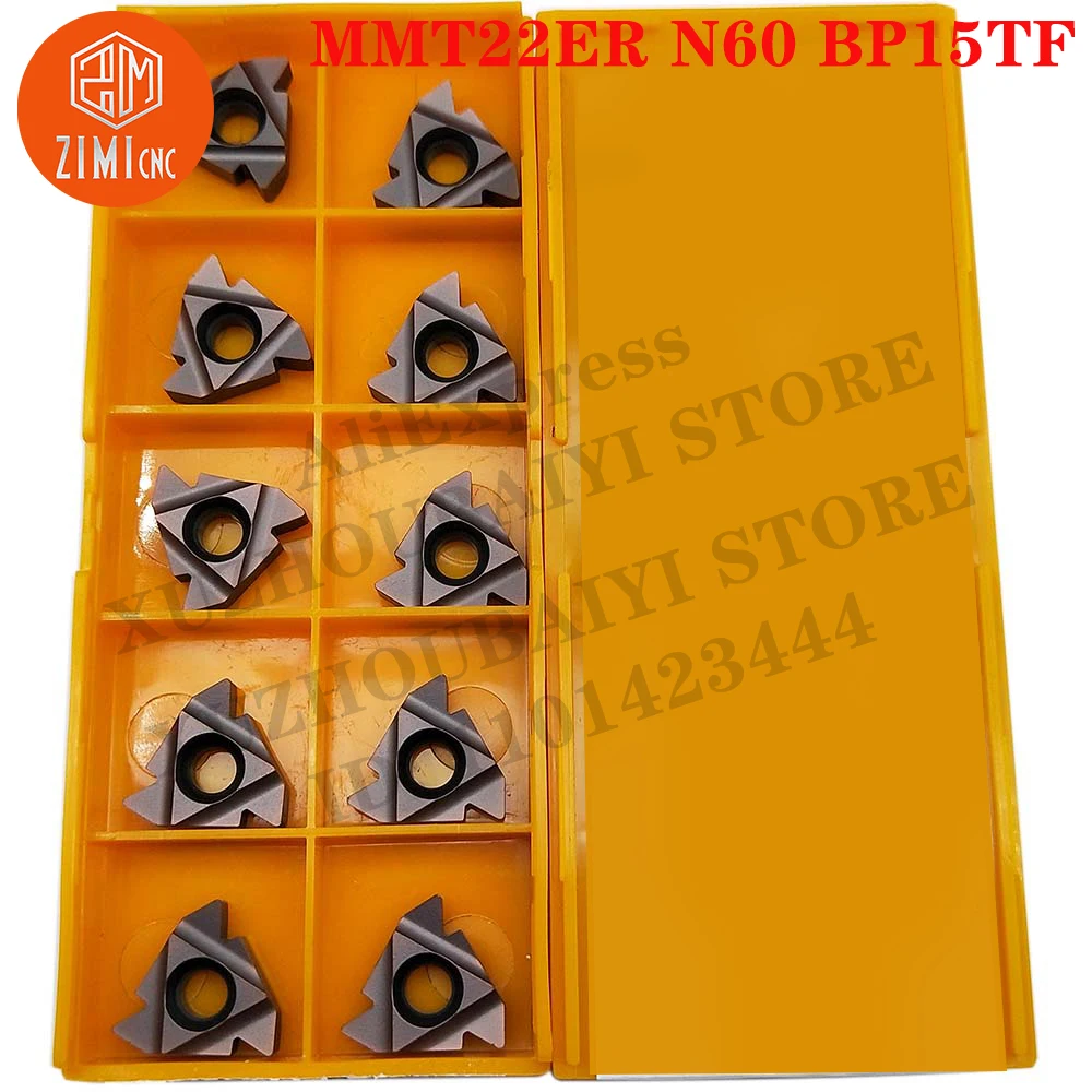 MMT22ER N60 BP15TF MMT22ER N60 كربيد خارجي تحول إدراجات الموضوع أدوات تحول القاطع أدوات قطع الخيط أدوات CNC بلاد
