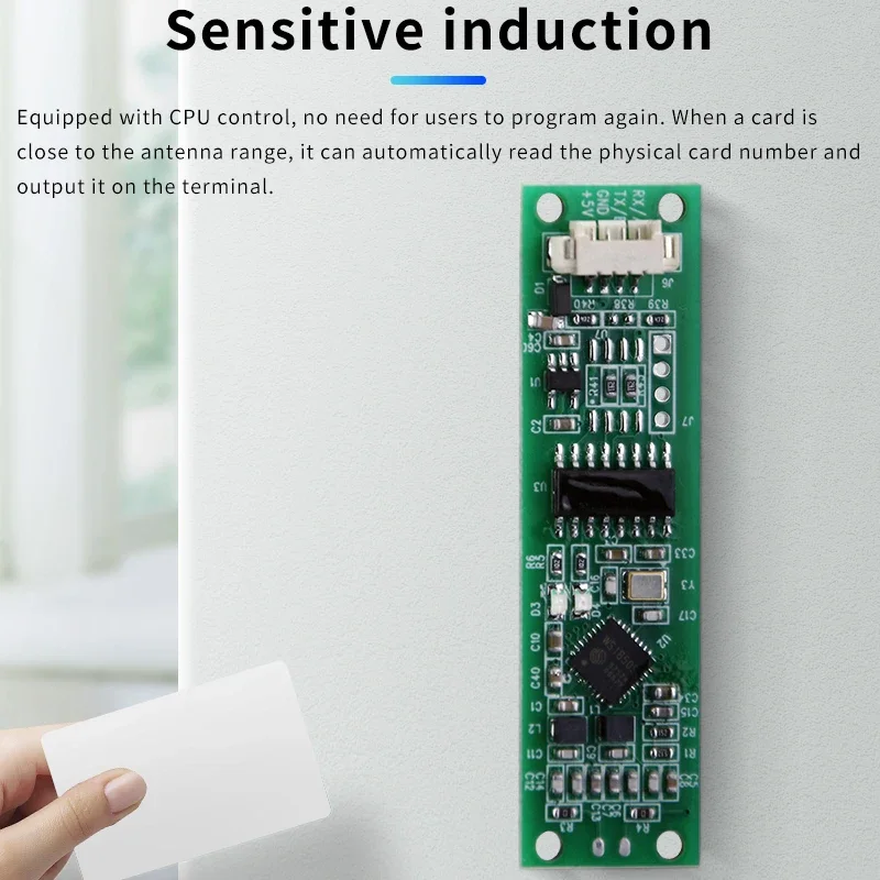 Yeni 13.56 Mhz IC Kart Okuyucu Modülü RS485/TTL Formatı Yüksek frekanslı RF Kart Okuyucu Yüz Tanıma Kart Okuyucu Modülü