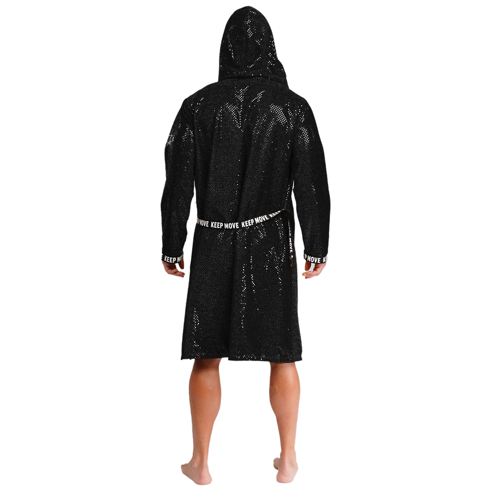 Men Boxing Boxer Competition Robe With Belt And Fringes Boxing Shorts for Boxing Muay Thai Martial Arts Performance Costumes