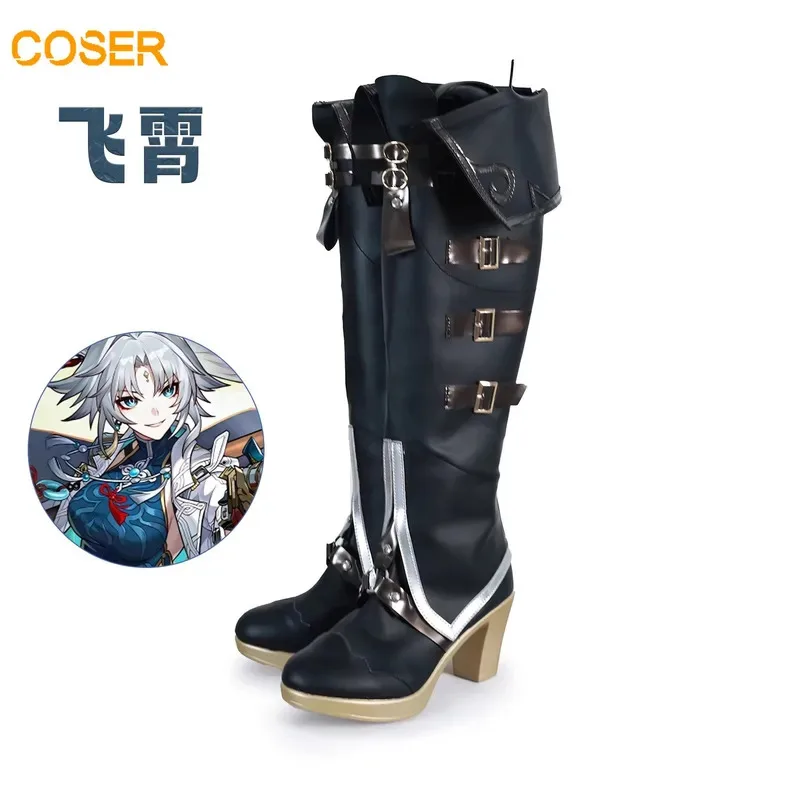 

Honkai Star Rail Feixiao Cosplay Boots Comic Anime Halloween Party Game Cosplay Shoes Prop