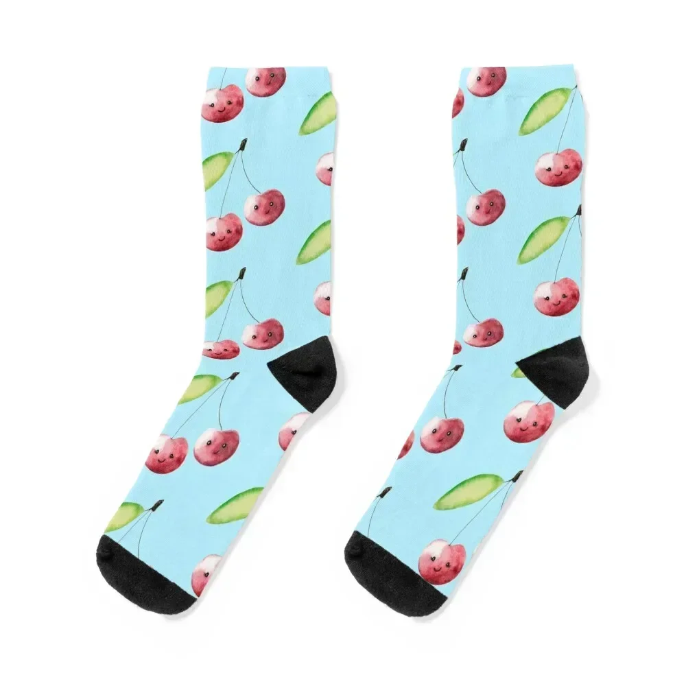 

Cheery Cherries Socks sports and leisure hockey cute heated Socks Female Men's