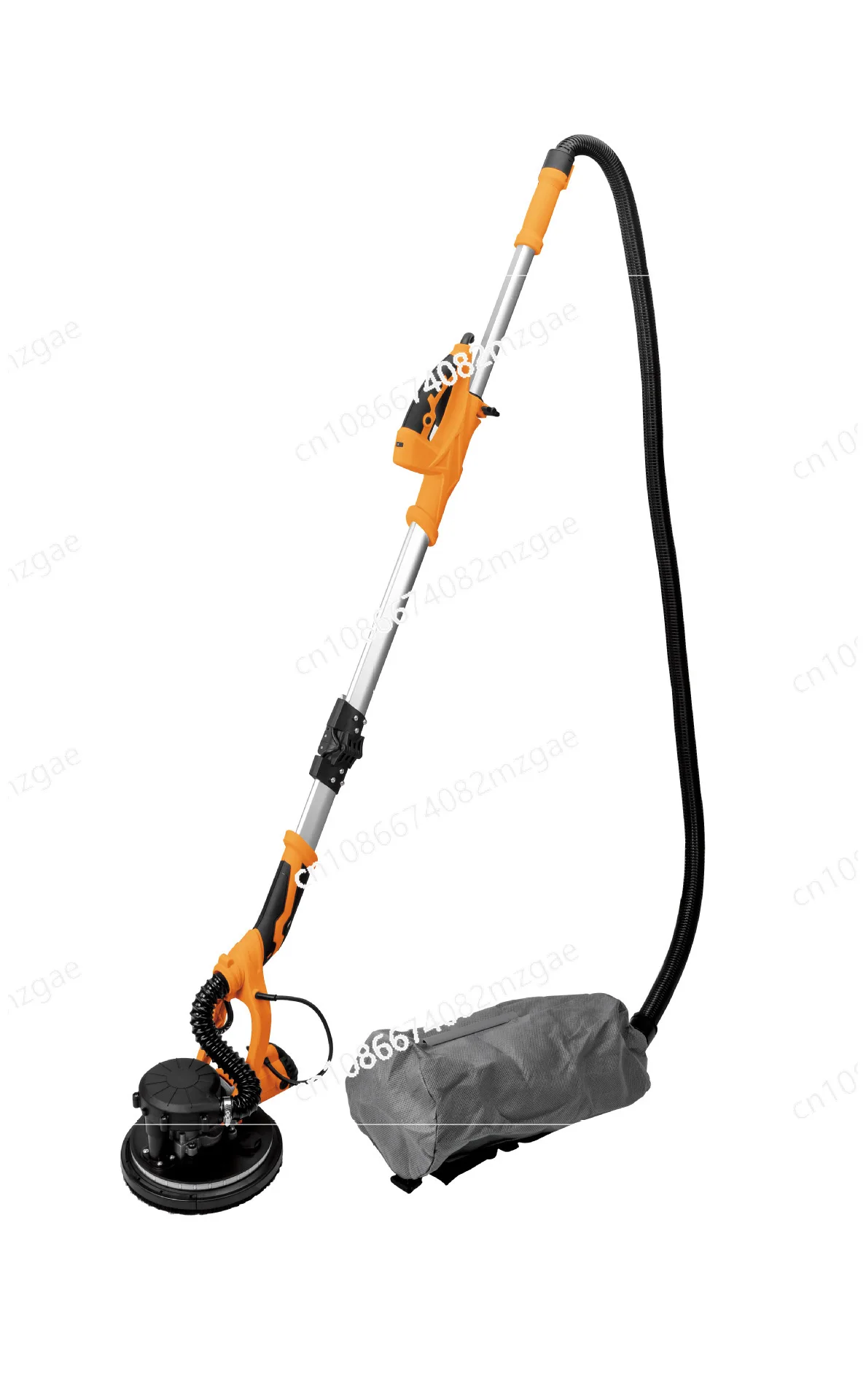 

Складная шлифовальная машина для стен с функцией самовакуумирования, удлинительной ручкой и двойной LED-подсветкой для беспыльной полировки и штукатурки