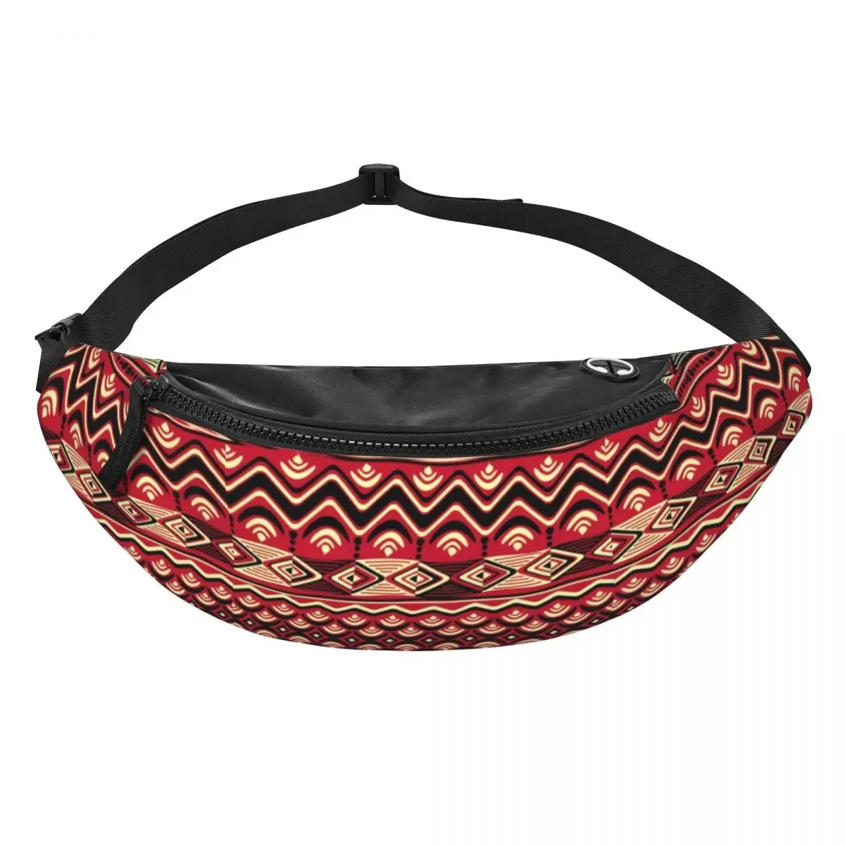 African Ankara Fanny Pack Women Men Custom Africa Civilization Styles Crossbody Waist Bag for Running Phone Money Pouch