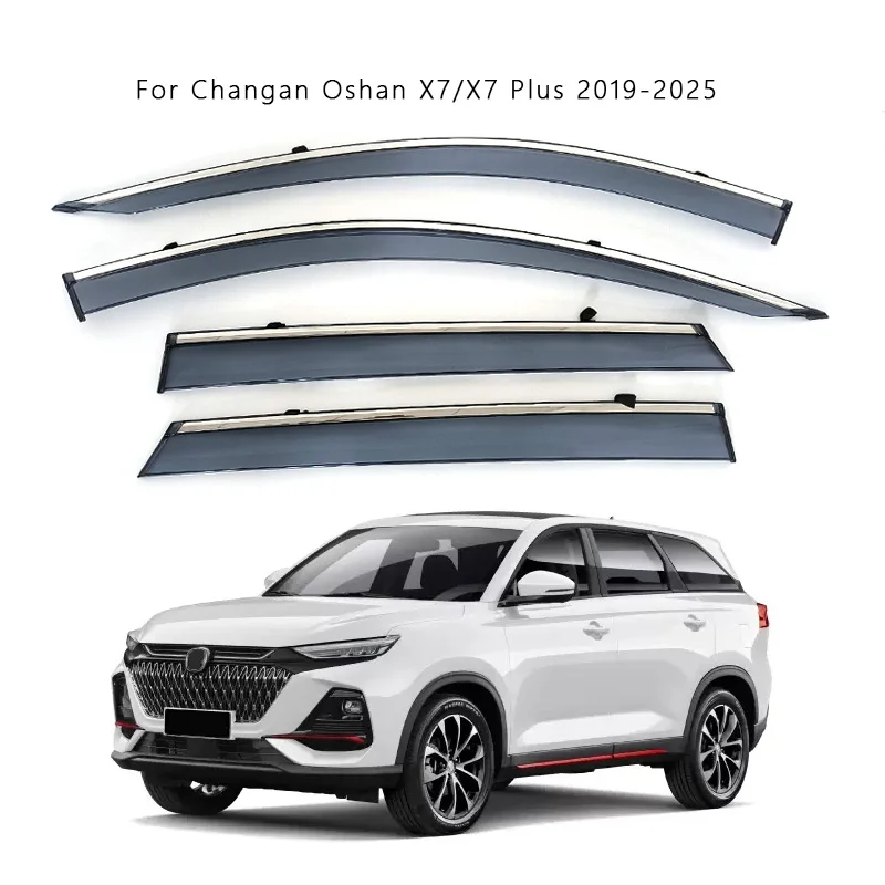 

Дефлекторы окон для Changan Oshan X7/X7 Plus 2019-2025, боковое окно, солнцезащитный козырек от дождя, защита от атмосферных воздействий