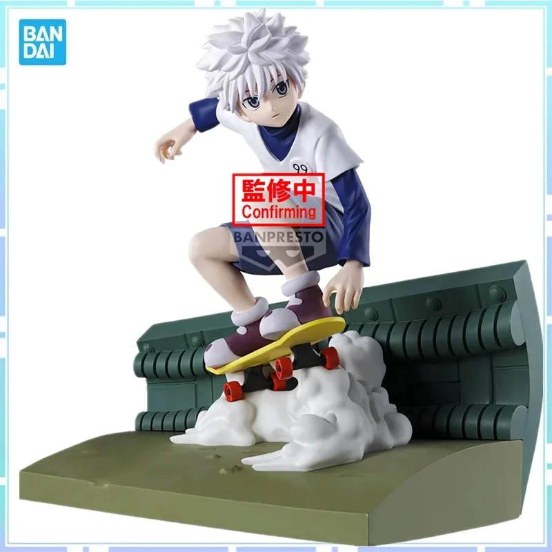 Bandai Original Banpresto Anime HUNTER HUNTER Memorable Saga Killua Zoldyck PVC Action Figure Model Collection Toys Gifts