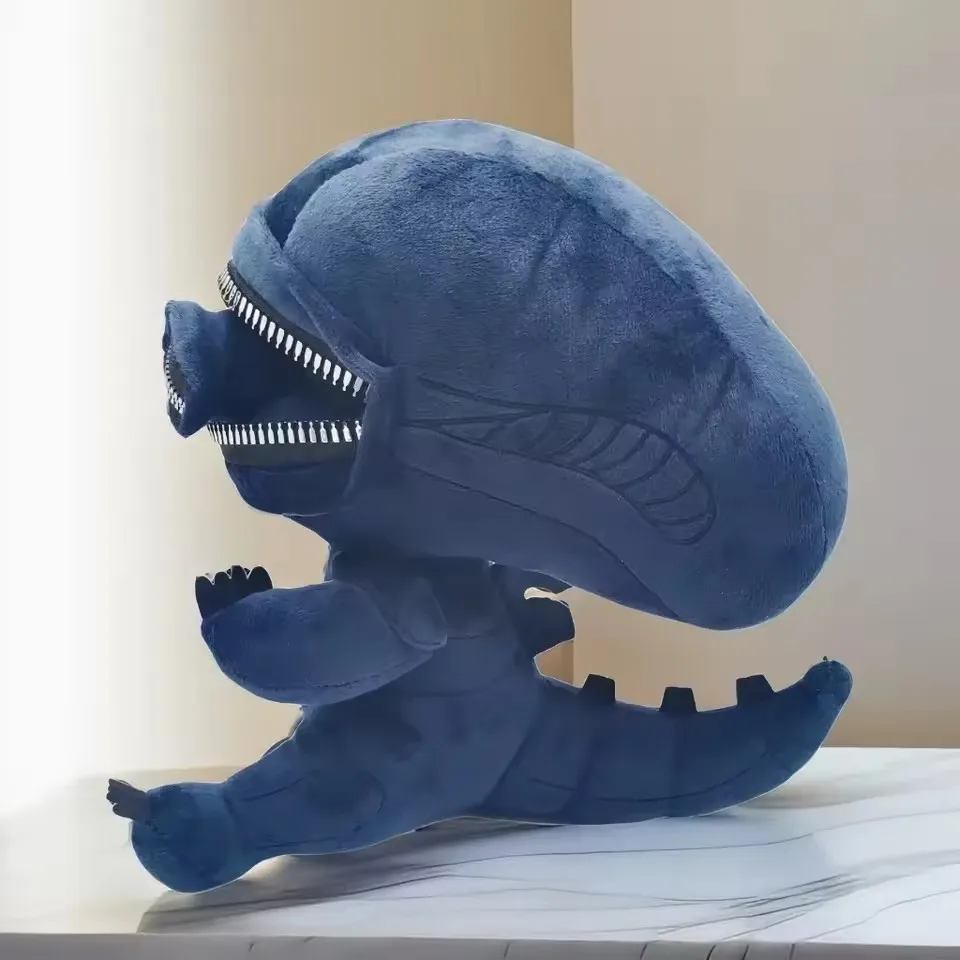 Alien-Xenomorph-förmiger Plüsch mit Reißverschluss, weiches Stofftier, cooles Plüschtier, tolle Geschenke für Raumdekoration für Jungen und Mädchen – Detail 8
