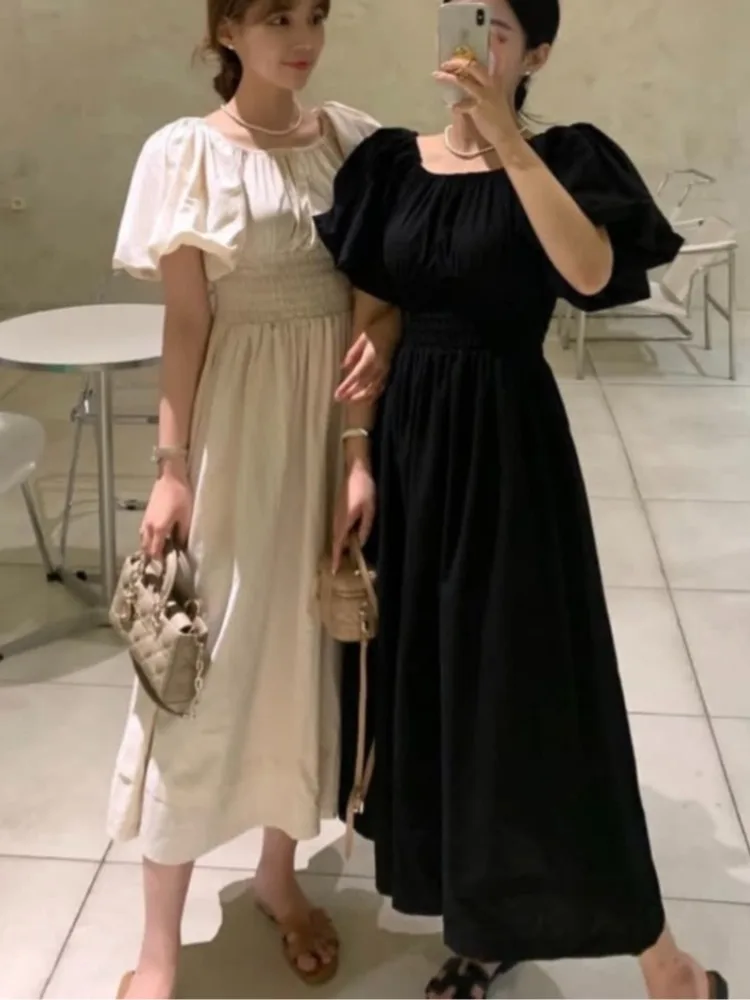 

Korean Sle Sweet Long Waist-Cinching Dr Ele Commute Wear Spring Autumn Seasonal Online Exclusive No Brand