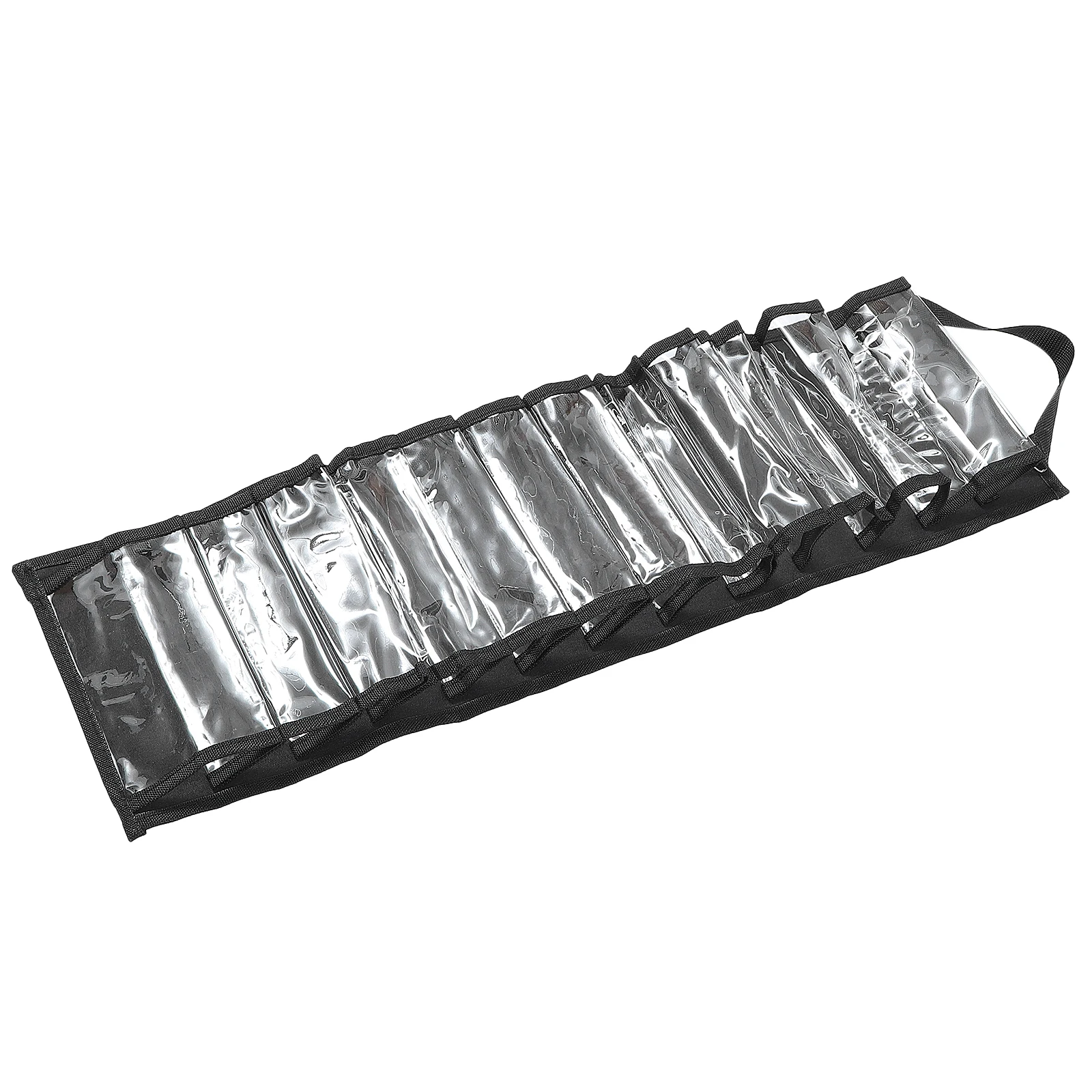 

Hanging Bag Storage Vinyl Holders Mount Multi Compartment Wall Ribbon Organizer