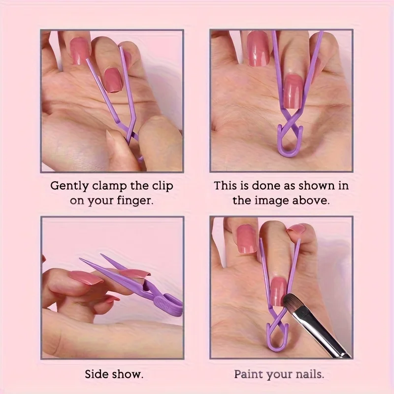 5pcs Nail Art Protection Clips, Polishing Anti-Leak Nail Art Staining Protection Clips, Anti-Leak Nail Trimming Tools