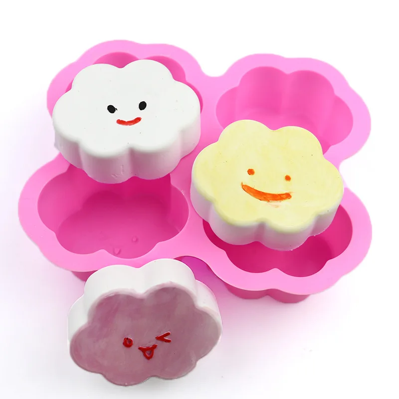 New Cloud Silicone Mold For Soap Making Supplies Pudding Jelly Ice Cube Tray Mousse Cake Baking Kitchen Tools Moule Savon Jabon
