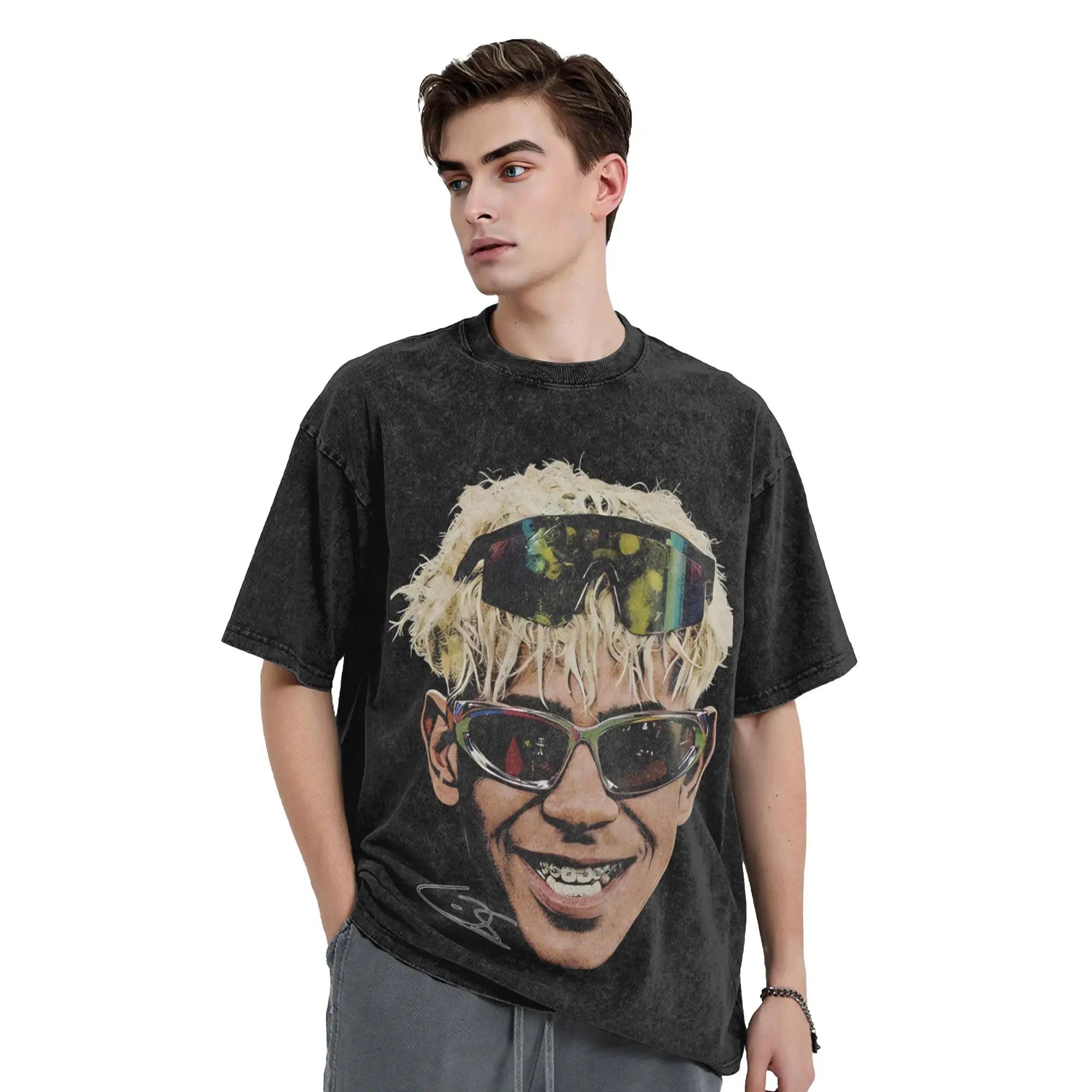 Lamine Y-Yamal Washed T Shirts Streetwear Vintage T-Shirts Football Soccer Tee Shirt Men Women Short Sleeve Oversize Printed