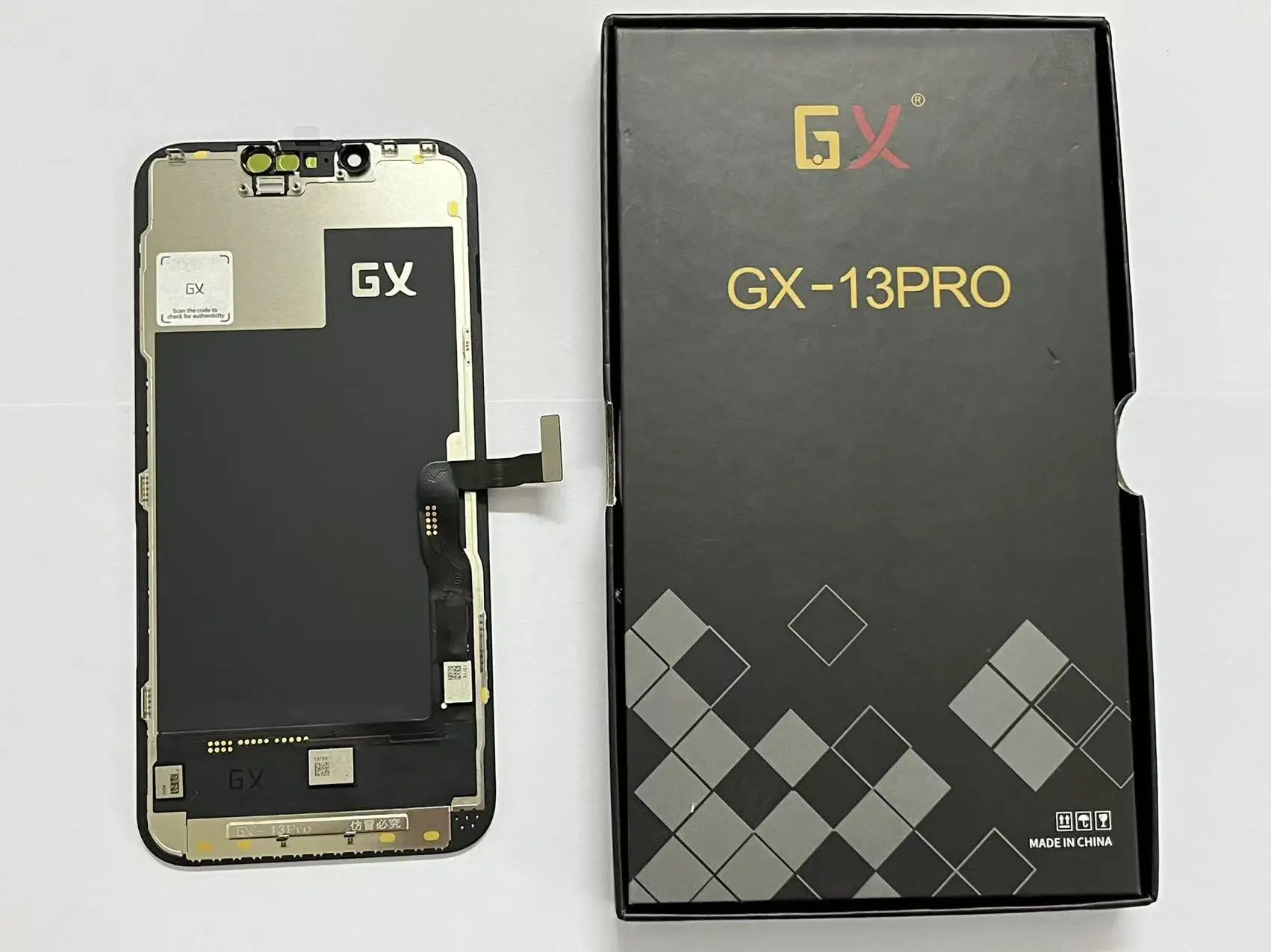 GX OLED scherm voor iPhone X XS XS Max 11 12 13 14 15 16 Pro Max, True Tone met 3D Touch, voor iPhone reparatie inclusief gereedschap